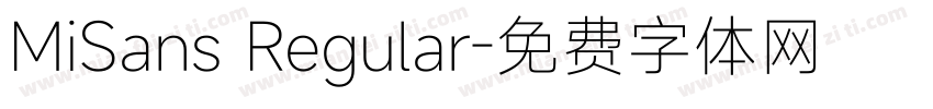 MiSans Regular字体转换